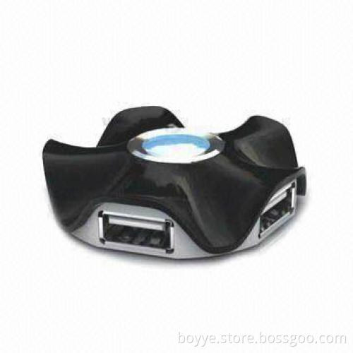4-port USB Hub with Plug-and-play Function, Chains Up to 127 USB Devices